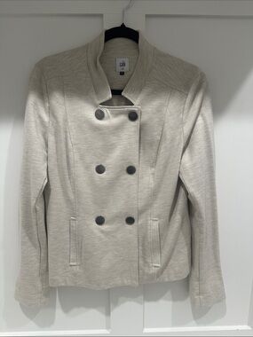 CAbi Double-Breasted Cream Women's Jacket